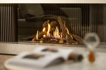 Gi 110 - Corner gas fireplace with remote control and WI-FI by KALFIRE - view 3
