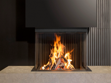 Wood fire - W66/48S - 3-sided model by KALFIRE - view 2