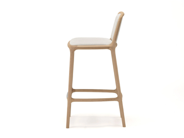 NF-BS02 - Wooden stool with footrest by KARIMOKU - view 3