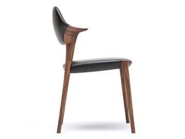 KUNST - Upholstered leather chair by KARIMOKU - view 3