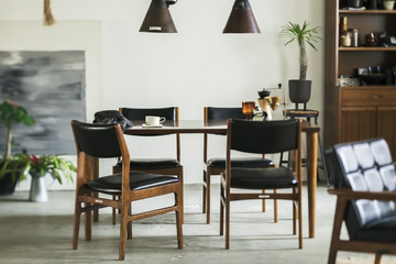 Chair with armrests - Upholstered vinyl leather chair with armrests by KARIMOKU - view 3