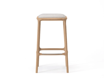 NF-BS01 - Upholstered wooden barstool by KARIMOKU - view 3