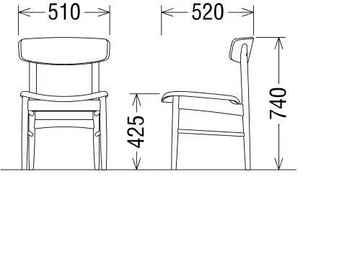 T CHAIR - Wooden chair by KARIMOKU - view 3
