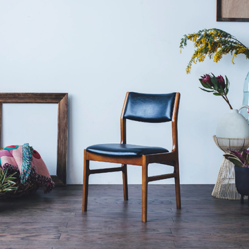 Upholstered chair - Upholstered vinyl leather chair by KARIMOKU - view 3