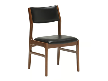 Upholstered chair - Upholstered vinyl leather chair by KARIMOKU - view 2