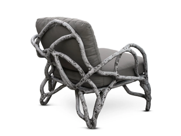 EROS - Upholstered fiberglass armchair with armrests by KARPA - view 3
