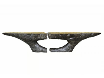 POMPEIA - Oval fiberglass console table by KARPA - view 2