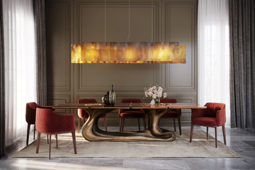 SIGMA K1102 - Rectangular walnut table by KARPA - view 3