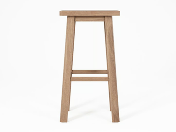 CIRCA17 - Solid wood barstool with footrest by KARPENTER - view 3