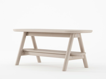 CURBUS - Solid wood coffee table with storage space by KARPENTER - view 2