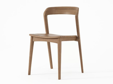 GRASSHOPPER - Solid wood restaurant chair by KARPENTER - view 2