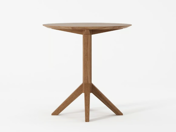 NOUVEAU BISTRO - Round solid wood table by KARPENTER - view 3