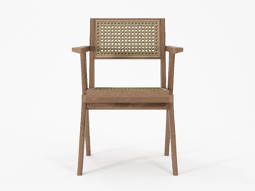TRIBUTE - Rattan chair with armrests by KARPENTER - view 3