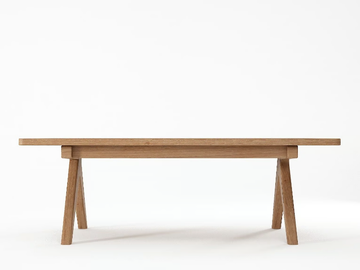 TRIBUTE - Rectangular solid wood coffee table by KARPENTER - view 3