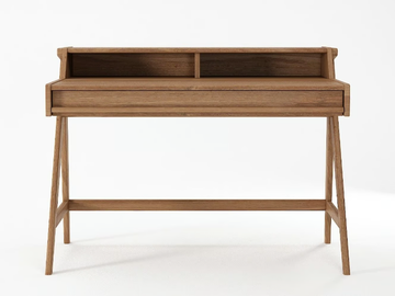 TRIBUTE - Rectangular solid wood writing desk by KARPENTER - view 2