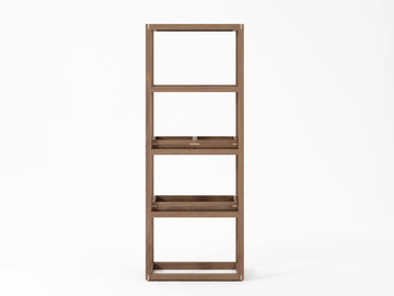 UP & DOWN VERTICAL III - Open wooden shelving unit by KARPENTER - view 3