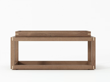 UP & DOWN II - Rectangular wooden coffee table with tray by KARPENTER - view 3