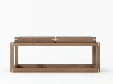 UP & DOWN III - Rectangular wooden coffee table with tray by KARPENTER - view 3