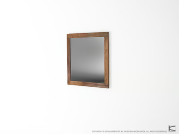 ORGANIK OR32-TMH - Square wall-mounted framed mirror by KARPENTER - view 3