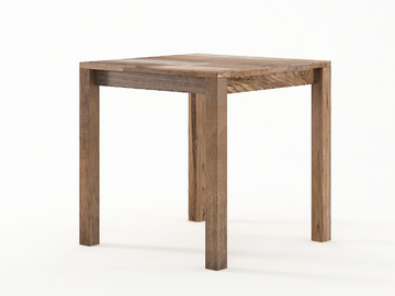 ORGANIK - Square reclaimed wood dining table by KARPENTER - view 2