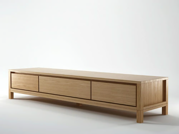 SOLID - Low wooden TV cabinet by KARPENTER - view 2