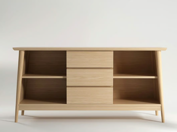 VINTAGE - Wooden sideboard with drawers by KARPENTER - view 3