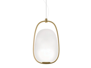 LANNÀ - Opal glass pendant lamp by Kdln - view 2