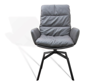 ARVA - Swivel trestle-based chair with armrests by KFF - view 2
