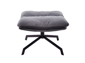 ARVA LOUNGE - With 4-spoke base swivel upholstered footstool by KFF - view 3