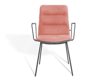 ARVA LIGHT - Upholstered chair with armrests by KFF - view 2
