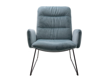 ARVA LIGHT LOUNGE - Sled base easy chair with armrests by KFF - view 3