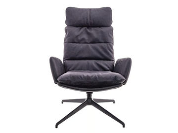 ARVA LOUNGE - Swivel armchair with headrest with 4-spoke base by KFF - view 3