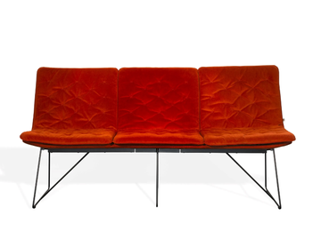 ARVA STITCH - Upholstered bench with back by KFF - view 3