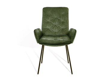 ARVA STITCH - Upholstered chair with armrests by KFF - view 3