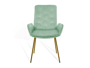 ARVA STITCH - Upholstered chair with armrests by KFF - view 2