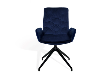 ARVA STITCH - Swivel upholstered chair with armrests by KFF - view 2