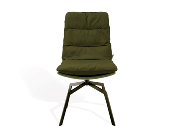 ARVA - Swivel upholstered trestle-based chair by KFF - view 3
