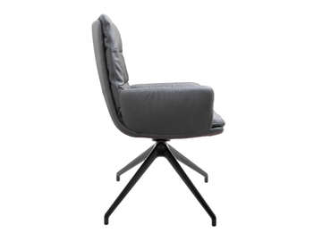 ARVA - Upholstered trestle-based chair with armrests by KFF - view 3