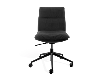 FAYE - Swivel upholstered chair with 5-spoke base by KFF - view 3