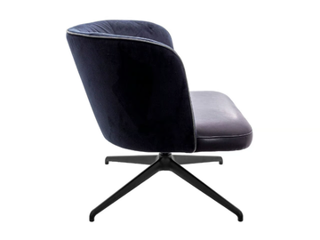 GAIA LINE LOUNGE - Upholstered with 4-spoke base easy chair by KFF - view 3
