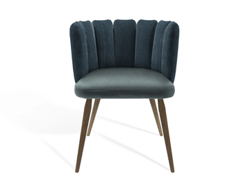 GAIA - Upholstered solid wood chair with armrests by KFF - view 2