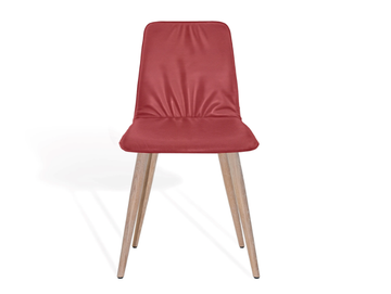 MAVERICK CASUAL - Upholstered chair with wooden structure with 4 conical legs by KFF - view 3