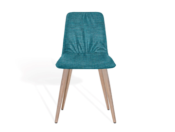 MAVERICK CASUAL - Upholstered chair with wooden structure with 4 conical legs by KFF - view 2