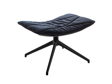 NEST PURE - With 4-spoke base upholstered footstool by KFF - view 2