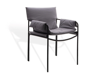 POOL OUTDOOR - Stainless steel chair with armrests by KFF - view 2