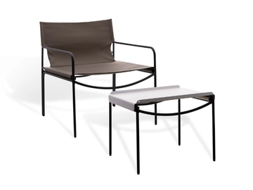 POOL OUTDOOR LOUNGE - Rectangular steel garden side table with tray by KFF - view 3