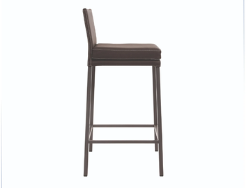 TEXAS FLAT - Upholstered counter stool with back by KFF - view 3