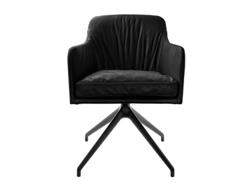 YOUMA CASUAL - Swivel trestle-based chair with armrests by KFF - view 2