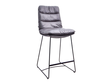 ARVA - Sled base kitchen stool with footrest by KFF - view 2