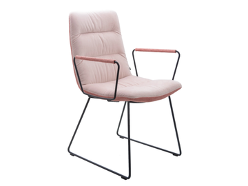 ARVA LIGHT - Sled base chair with armrests by KFF - view 2